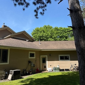 Existing roof before Class 3 shingle replacement in River Falls, WI