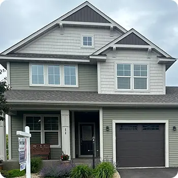 Front Exterior of Two Story House